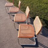 4 chairs b32 cesca by Marcel Breuer
