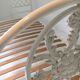 Ivory metal bed