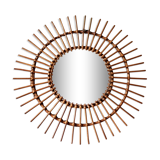 Rattan sun mirror from vintage