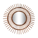 Rattan sun mirror from vintage