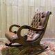 Chesterfield leather rocking chair in Havana.