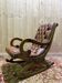 Fauteuil, rocking-chair, chesterfield en cuir havane