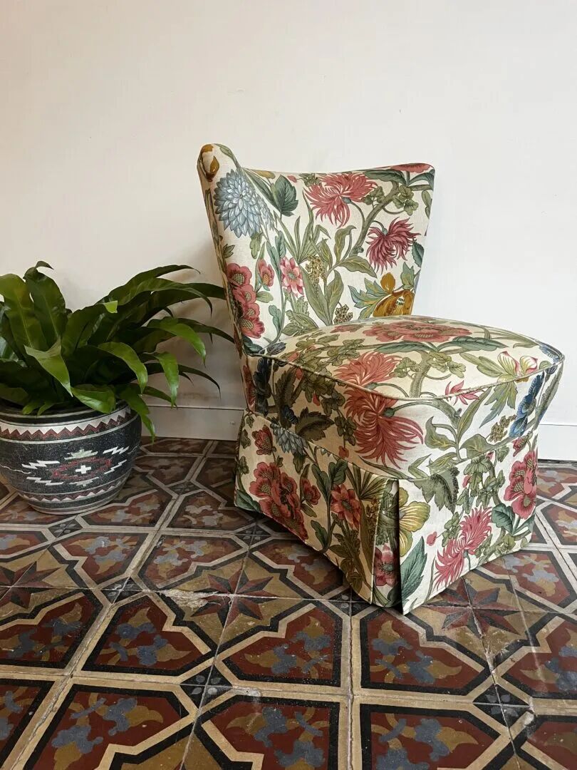 Cocktail chair - summer flowers