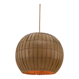 Mid-century wooden veneer pendant, uluv, 1960s