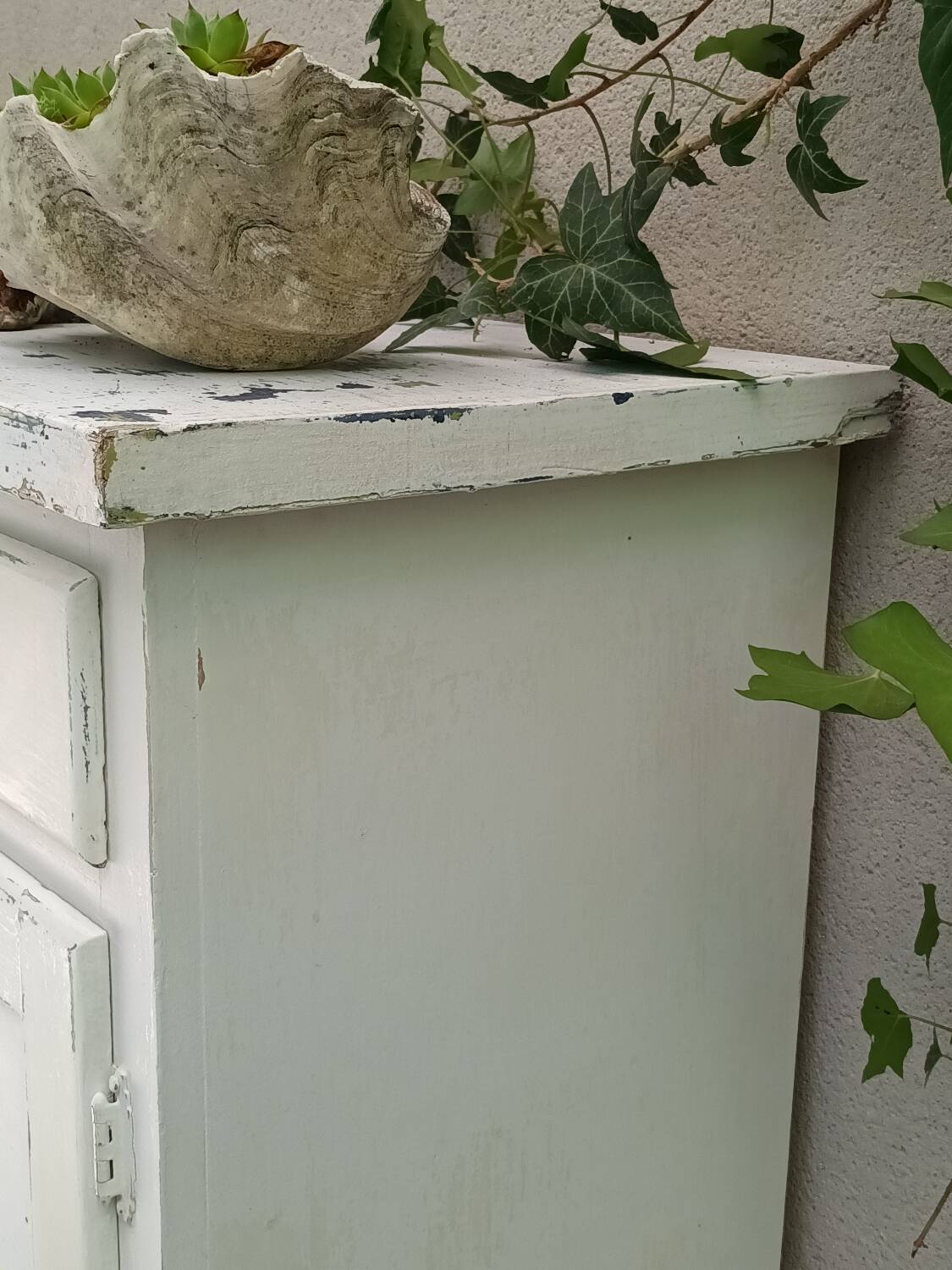 Rustic antique patinated sideboard