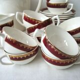 Coffee service earthenware Digoin Sarreguemines