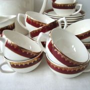 Coffee service earthenware Digoin Sarreguemines