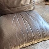 Michel Cadestin 1970s Dark Brown Leather 4-Piece Modular Sofa for Airborne