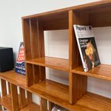 Pair of modernist pine wall shelves, circa 1970