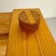Vintage brutalist coffee table Swedish pine design Yngve Ekström Swedese