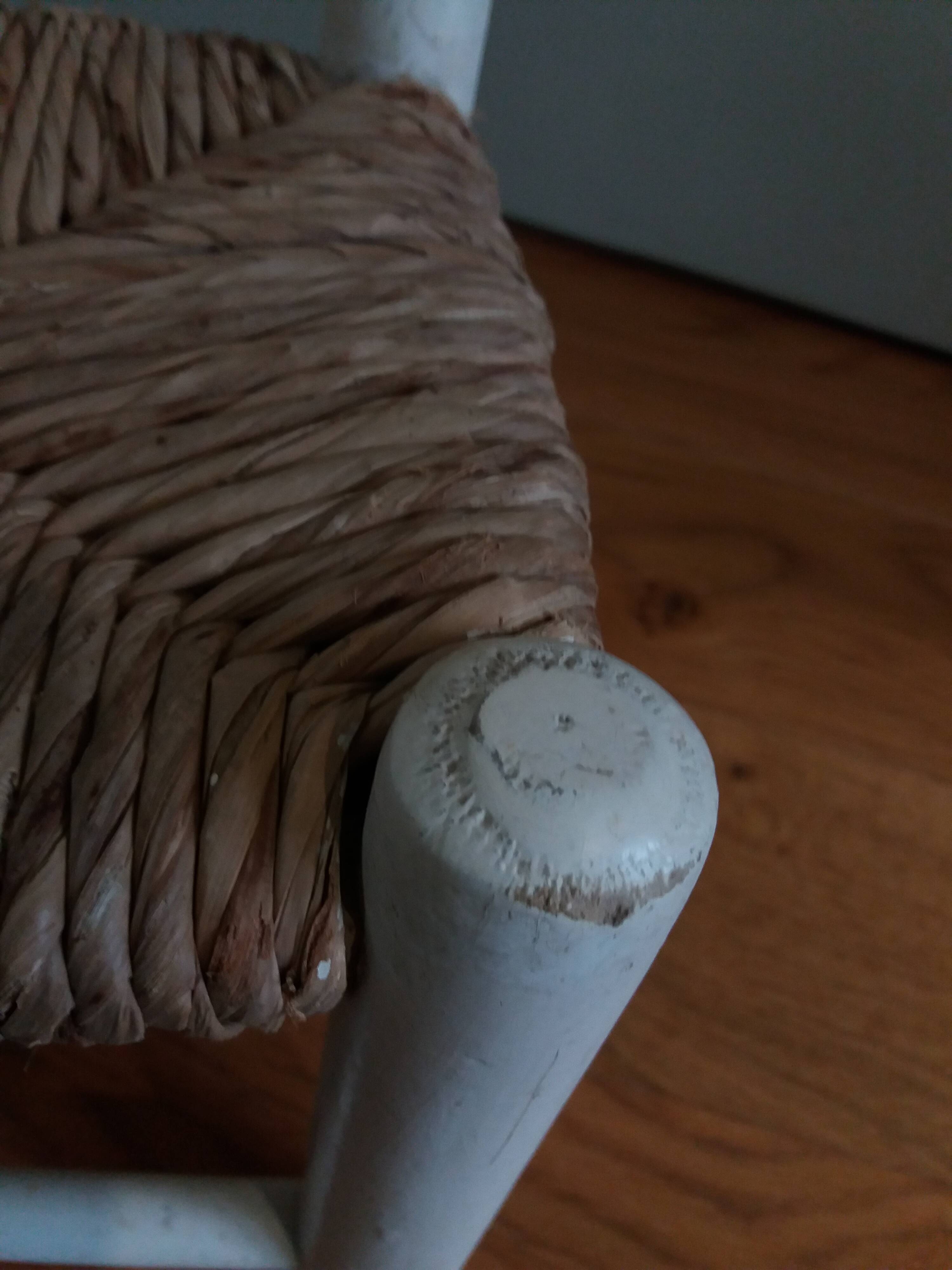 Chaise paillée enfant