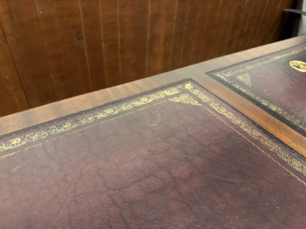 Classic English Chesterfield Desk