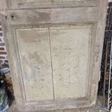 19th century partition door in double-sided solid oak