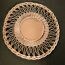 Vintage rattan sun mirror