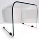 Aquamarine Square Glass Coffee Table attr. to Pietro Chiesa for Fontana Art