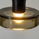 Flush mount in glass and yellow-brown metal by Seguso, 1950s, Italy.
