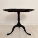 Carved vintage tripod side table, 1940s
