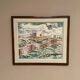 Original Swedish Oil on Canvas – "Landscape with Buildings" by Gösta Nordblad – Signed – Vintage and Framed