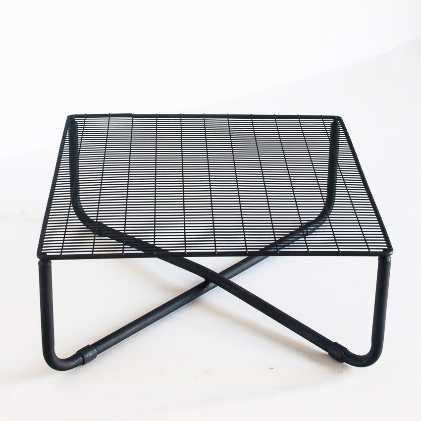 Vintage iron coffee table "Jarpen" by Niels Gammelgaard for Ikea, 1983