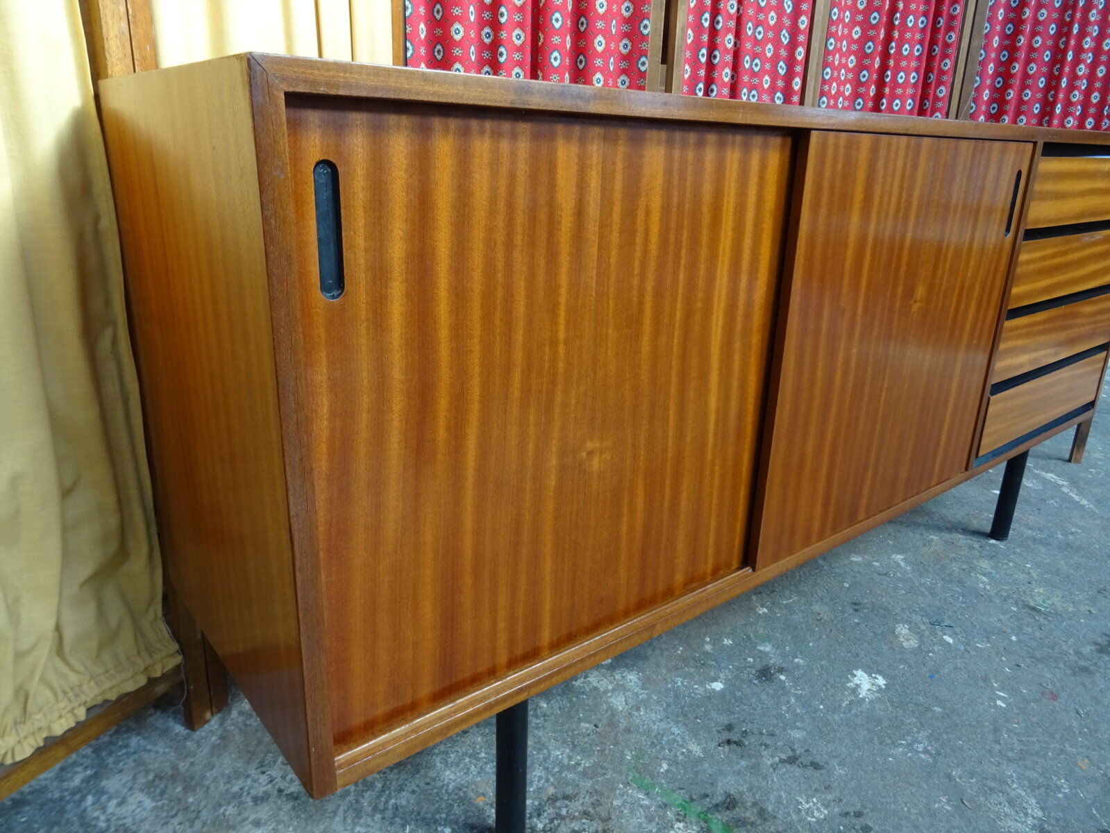 Scandinavian sideboard sliding doors