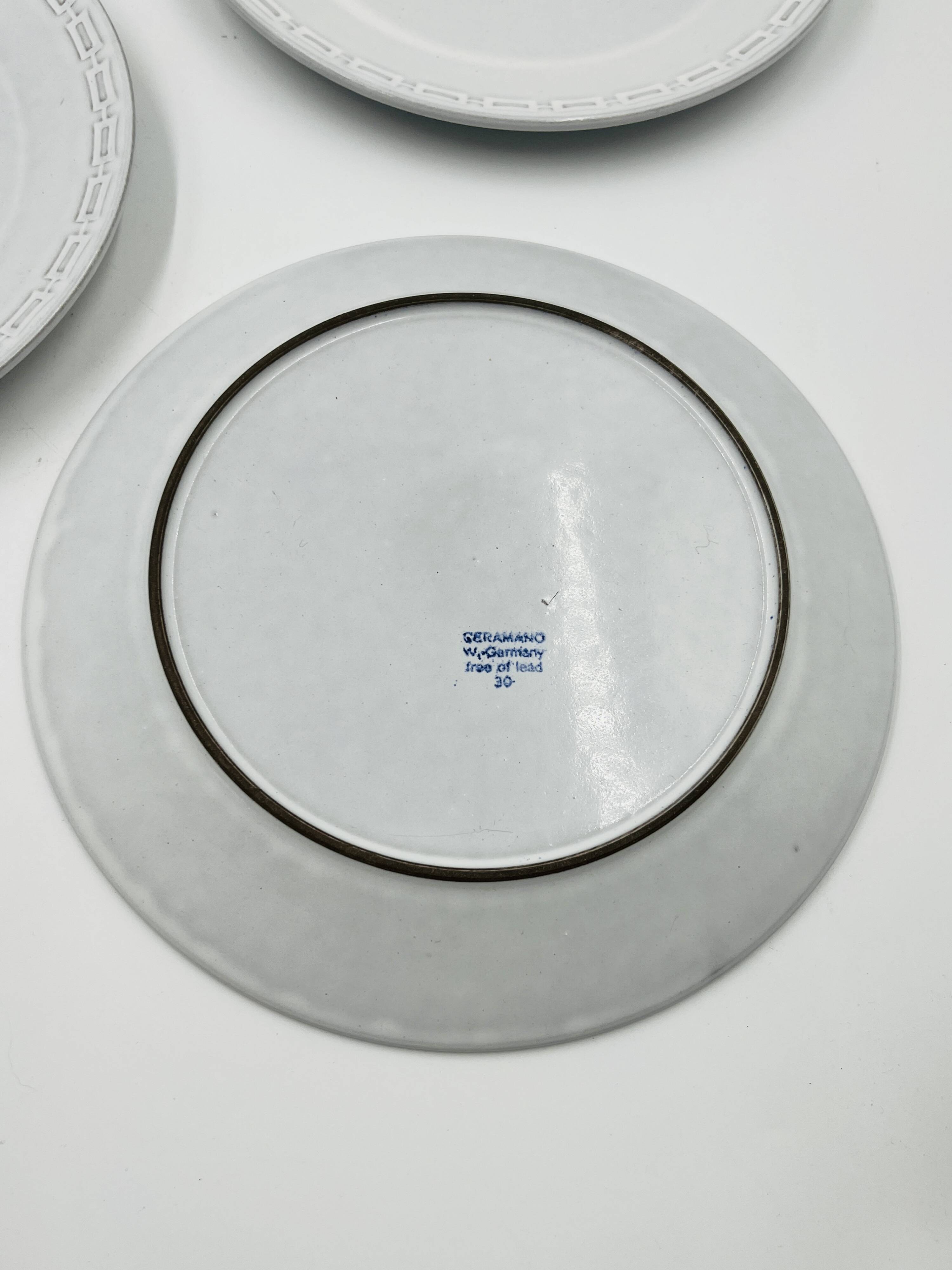 Lot of 4 Céramano Epsilon Soup Plates by Karl Leutner