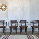 Series of 4 Baumann chairs 1950