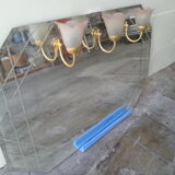 Ancient mirror with added lamps
