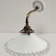 Opaline porcelain brass wall lamp early twentieth century