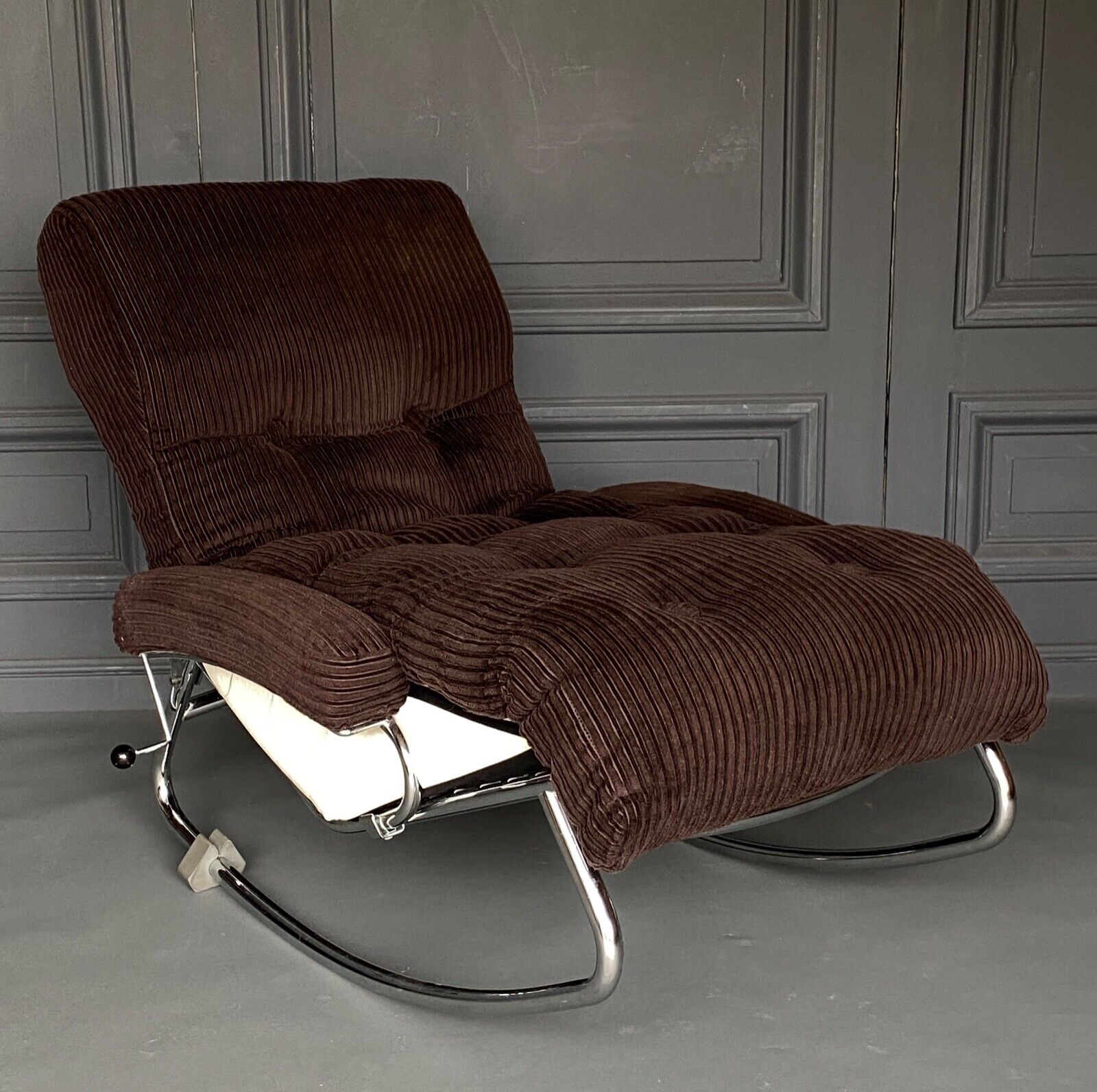 Chaise longue armchair rocking by lama 1970