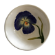 Iris-decorated salad bowl with drainer