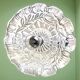 Lampe suspendue en verre de ferme du milieu du siècle