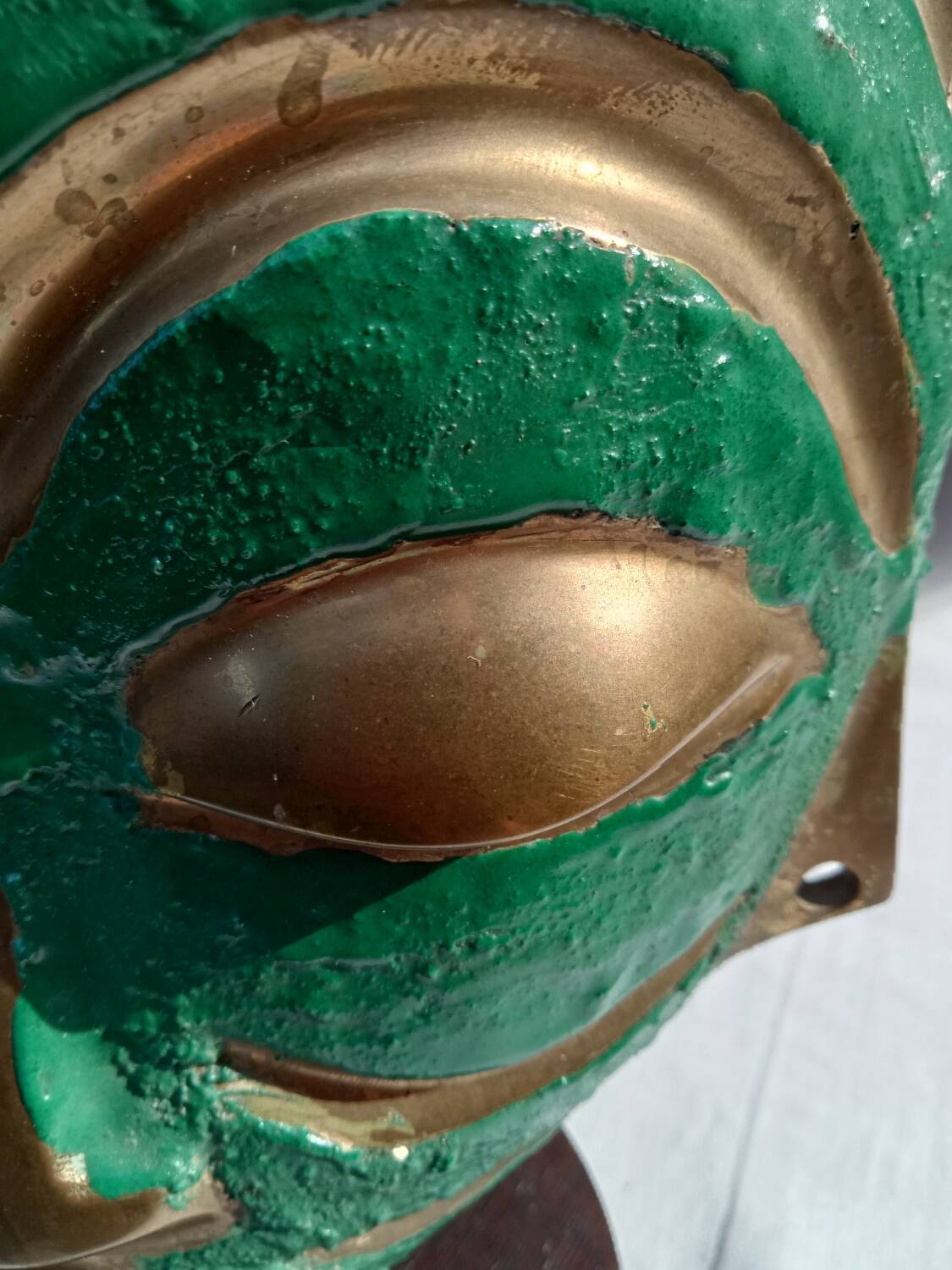 African bronze mask