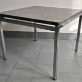 Table d'appoint vintage en granit rose 1970