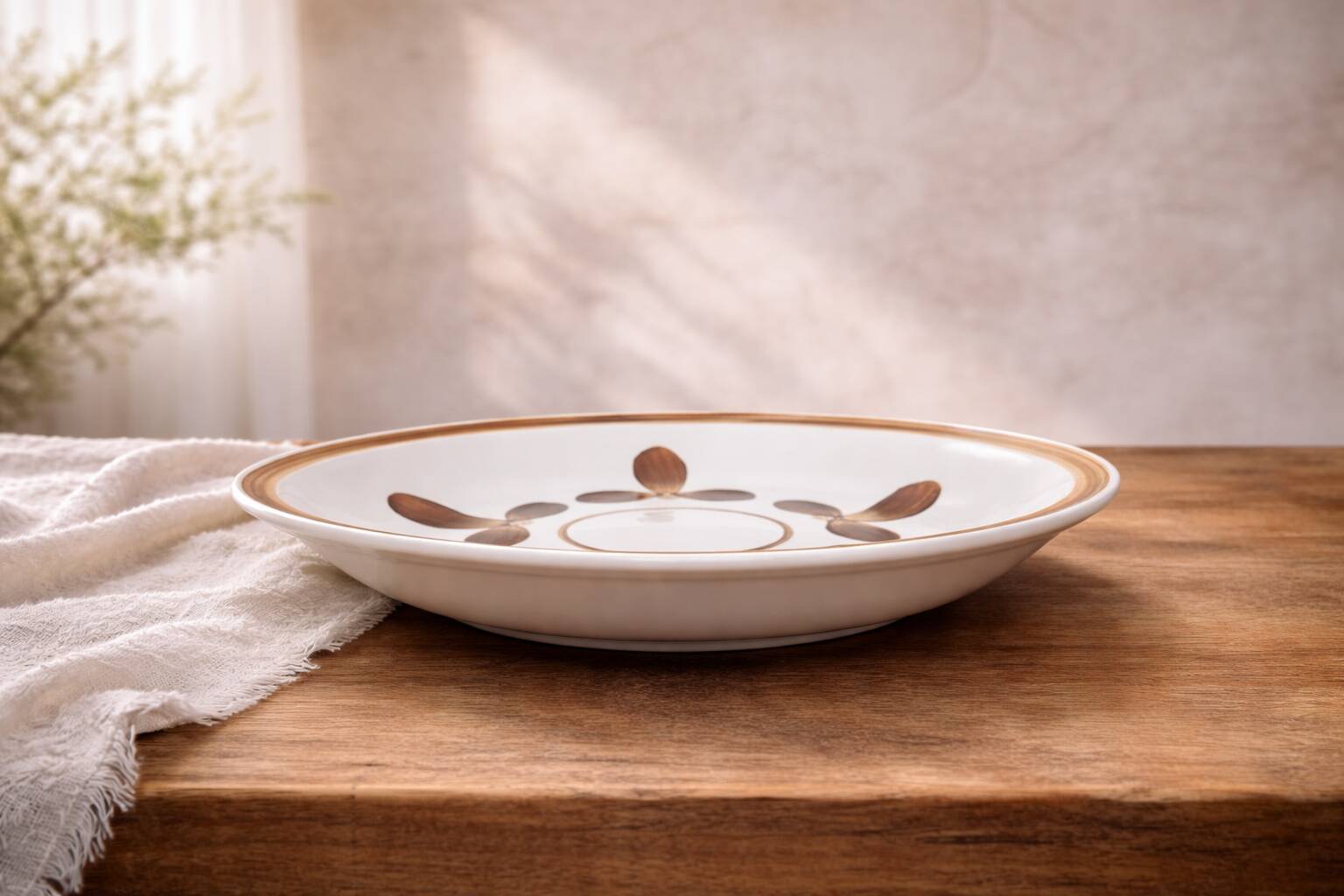 Large deep dish Gien Copenhagen vintage