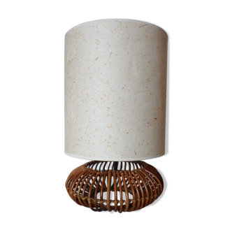 Vintage rattan lamp