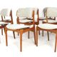 Set of 8 Erik Buch chairs for O.D. Møbler model 49 'Bur' - Danish design