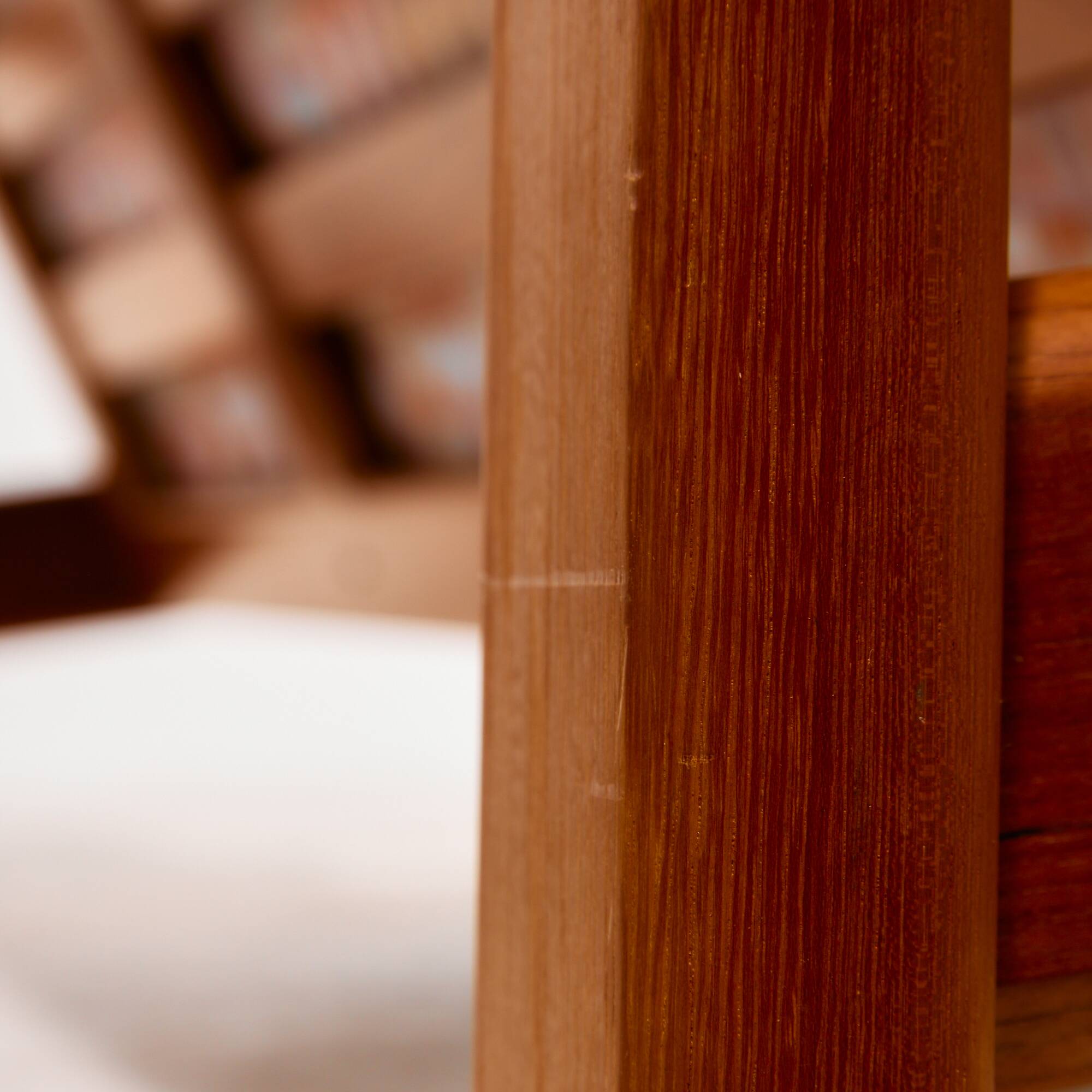 Three-seater teak sofa