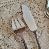12 silver-plated fish cutlery sets by Argental