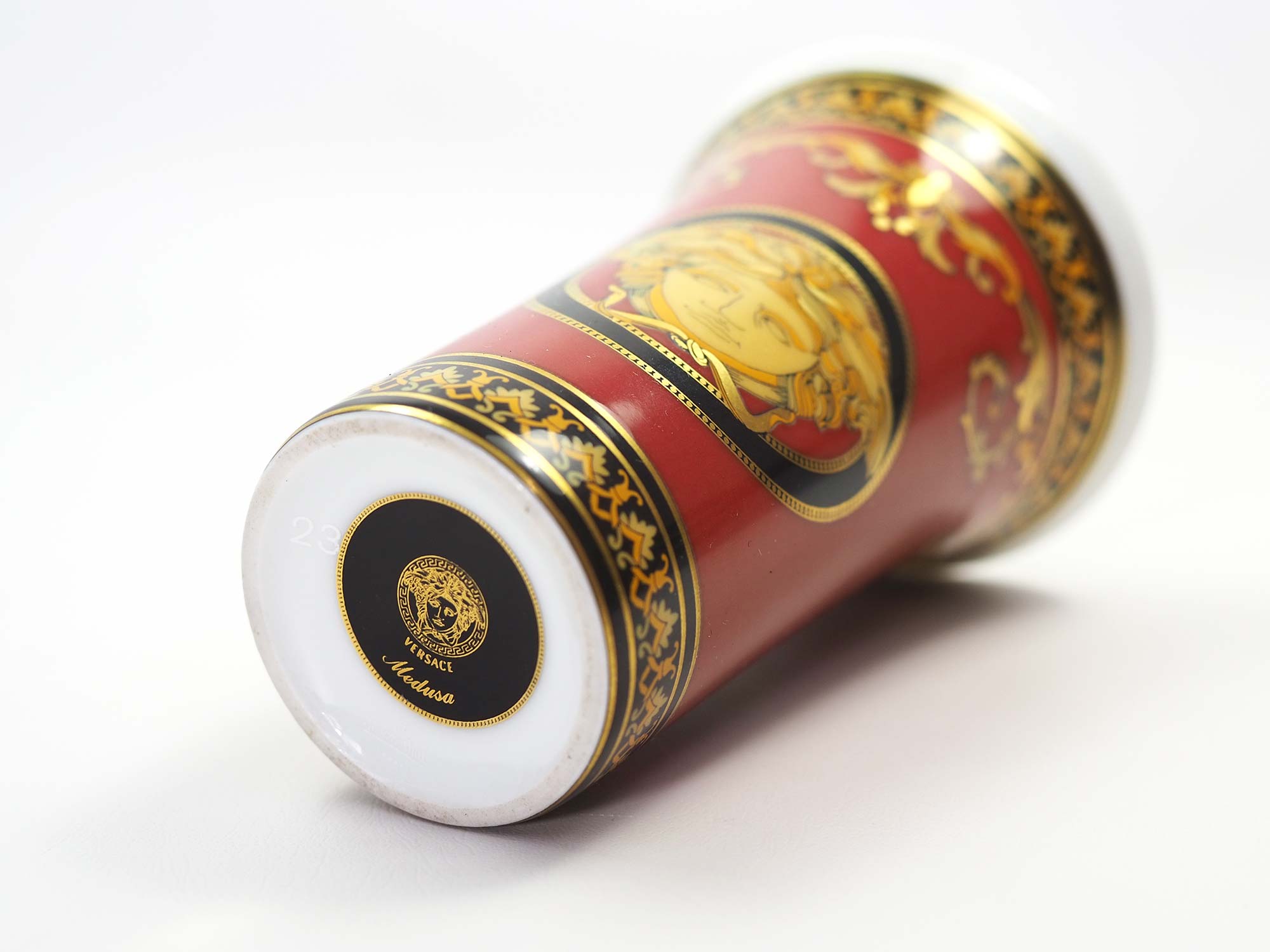 Versace Rosenthal Porcelain Medusa Small Vase