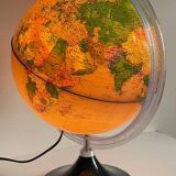Illuminated terrestrial globe made in italy