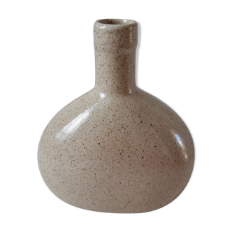 Vase en grès beige vintage