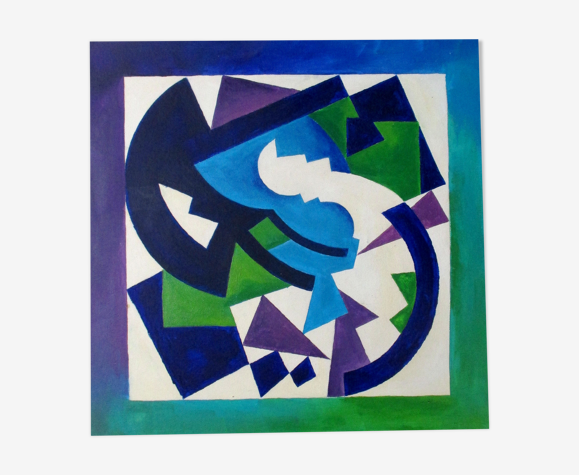 Peinture géométrique abstraite