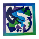 Peinture géométrique abstraite