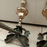18th Century Dolphin Andirons