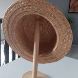 Straw hat Genuine boater hat made of natural straw