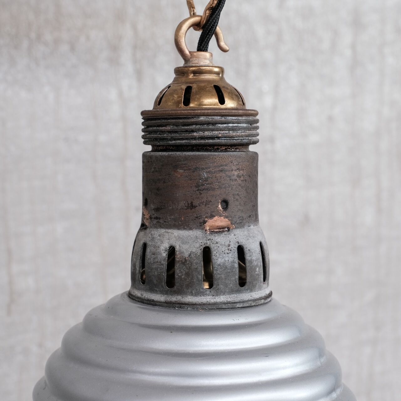 Antique mercury glass french pendant light