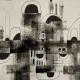 Modern composition drawing 1970 by François de Chabot