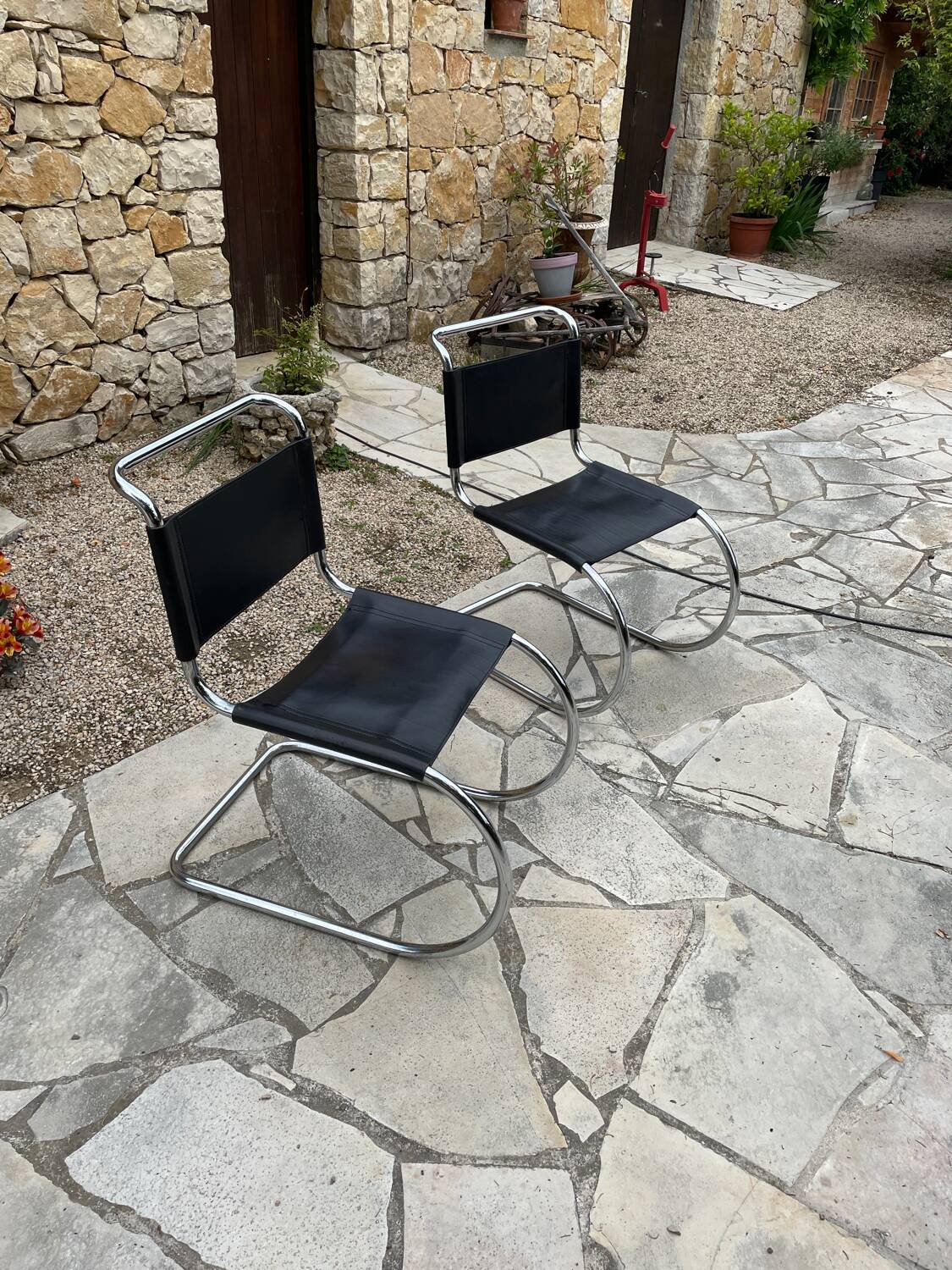 Chaises Mies Van Der Rohe Édition Année 80