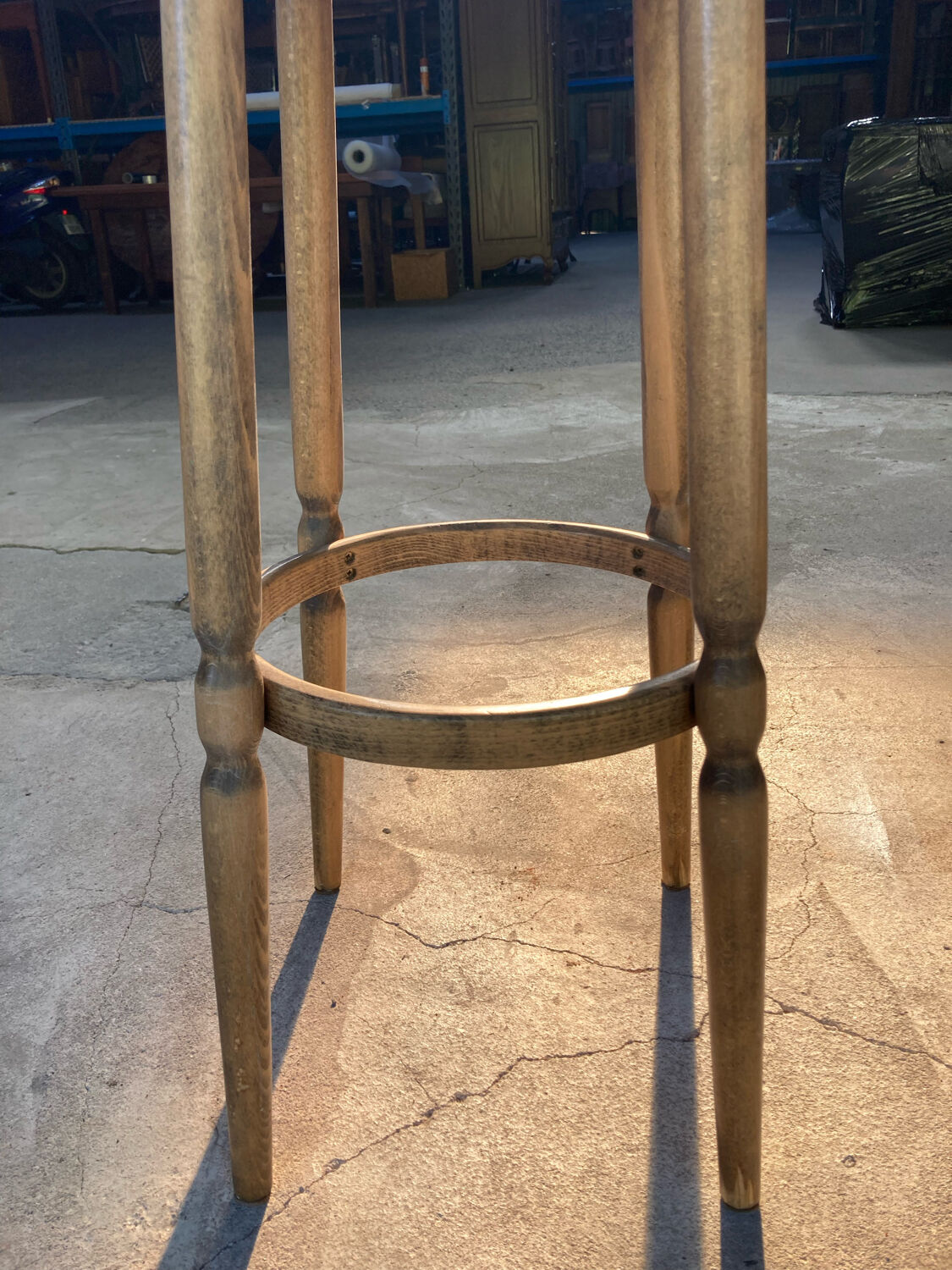 Pair of wooden bar stools