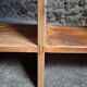 Vintage pine shelf with compartments, room divider, 1950s.